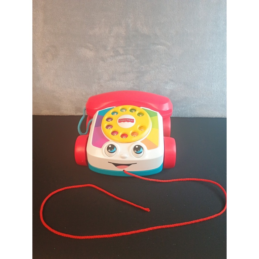 Fisher-Price Toddler Pull Toy Chatter Telephone Pretend Phone With Rotary Dial